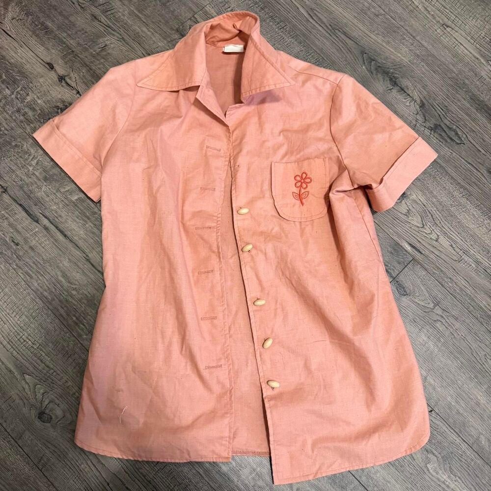 Women's Pink and Orange Blouse